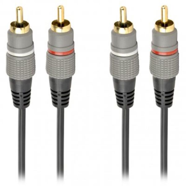 

Кабель 2RCA-2RCA Cablexpert 2.5m Black (CCAP-202-2.5M)