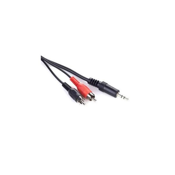 

Кабель Audio 3.5мм-2RCA Cablexpert 0.2m стерео Black