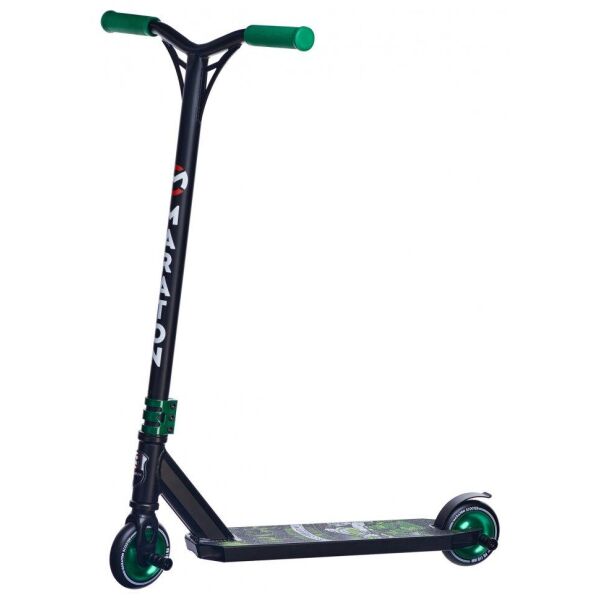 

Самокат трюковый MARATON SCORPION 110 мм 2 пеги Black-Green (4655641)