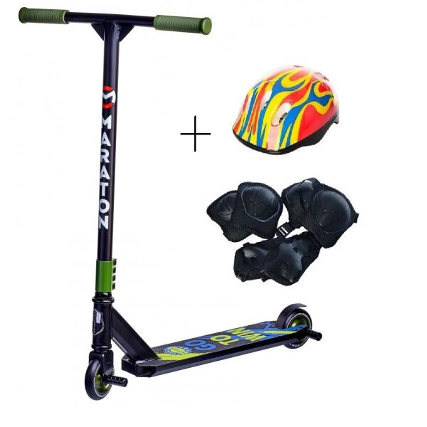 

Самокат трюковый MARATON ACTIVE 100 мм 2 пеги с защитой Dark-Green (23259641)