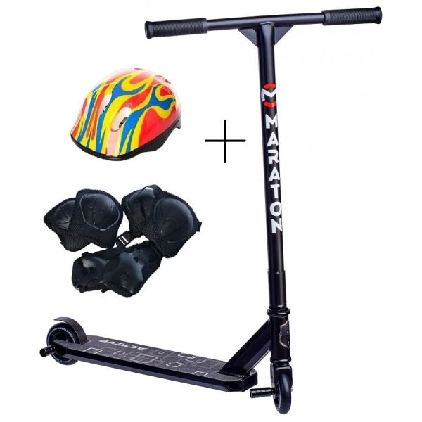 

Самокат трюковый MARATON ACTIVE 100 мм 2 пеги с защитой Black (223641)