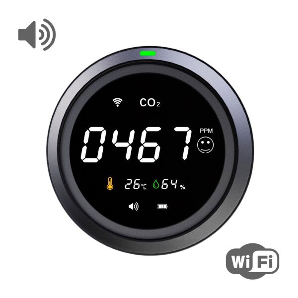 

Термогигрометр с датчиком измерения CO2 с WiFi SBT group PTH-8 (PTH-8-12)