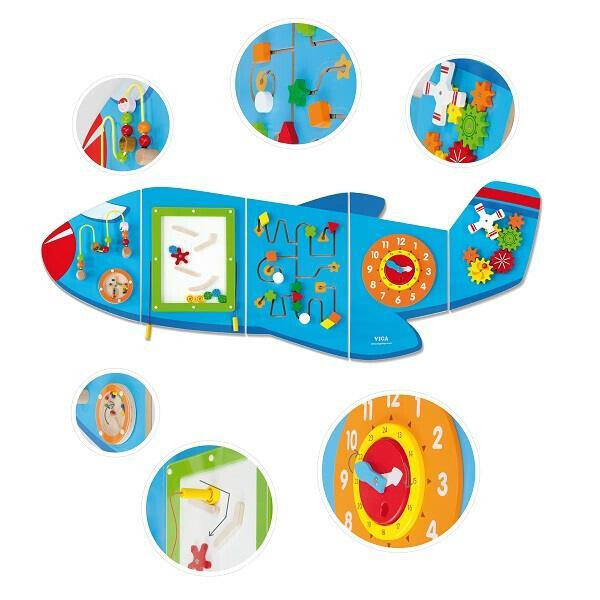 

Игровой центр бизиборд Viga Toys "Самолет" (50673)