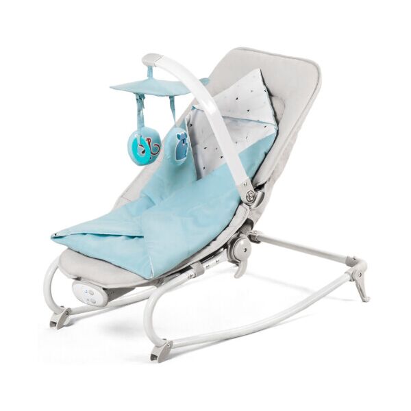 

Кресло-качалка Kinderkraft FELIO 2в1 голубое