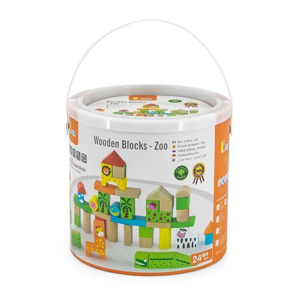 

Деревянные кубики Viga Toys Зоопарк, 50 шт., 3 см (50286)
