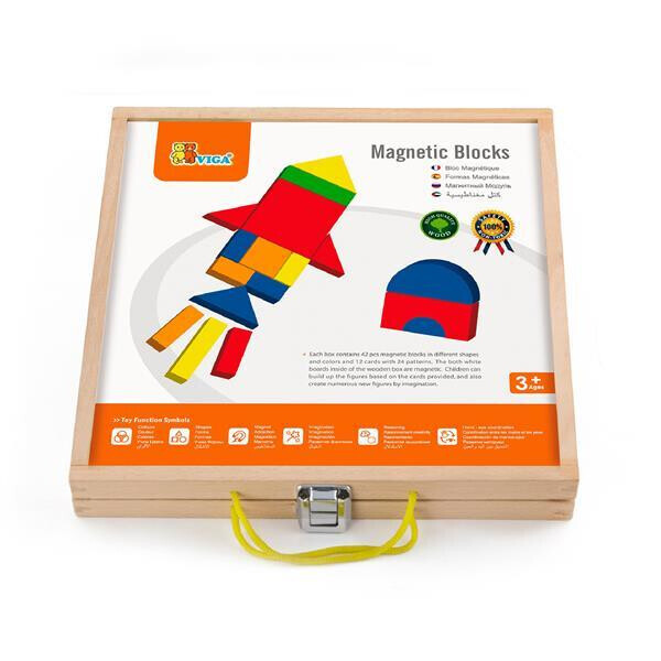 

Игровой набор Viga Toys Цветные фигуры на магнитах (59687)