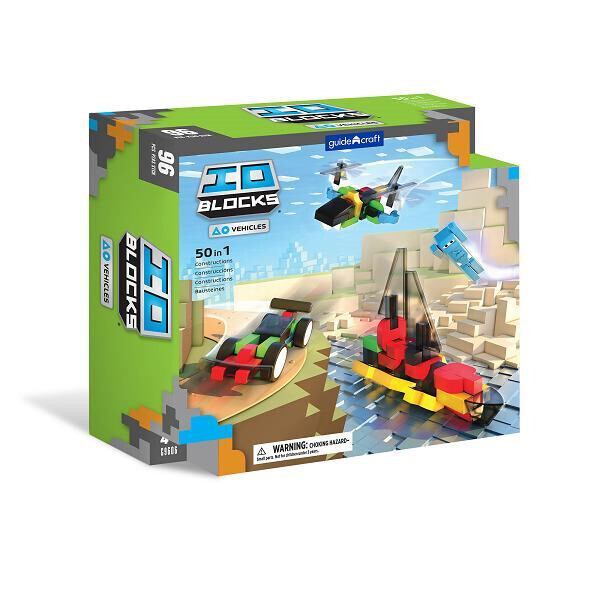 

Конструктор Guidecraft IO Blocks Транспорт, 96 деталей (G9606)
