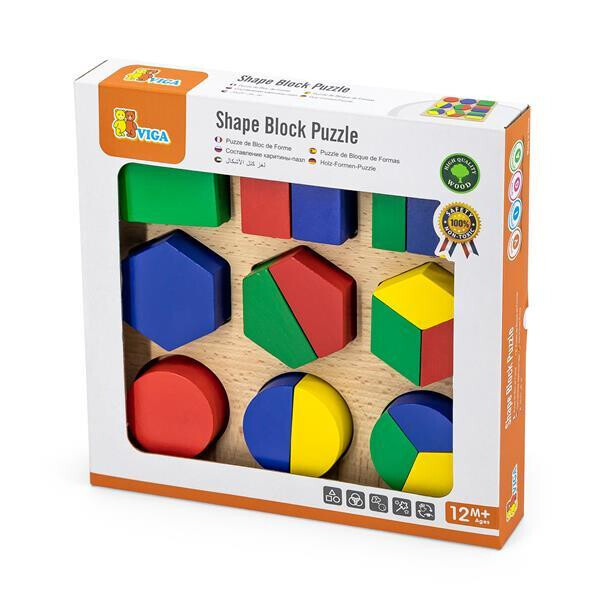 

Набор для обучения Viga Toys Фигуры пазл (58573)