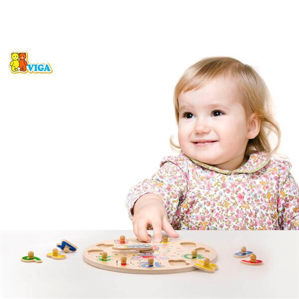 

Набор для обучения Viga Toys Часы-пазл (56171)