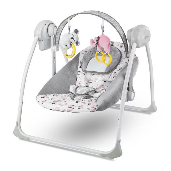 

Кресло-качалка Kinderkraft Flo 2в1 (розовое)