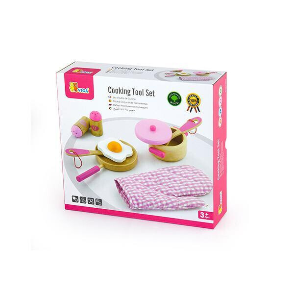 

Набор Viga Toys "Маленький повар", розовый (50116)