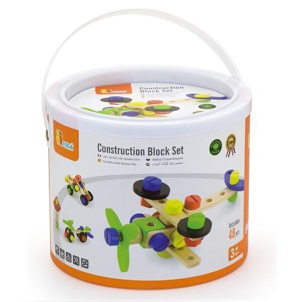 

Набор строительных блоков Viga Toys 48 деталей (50383)