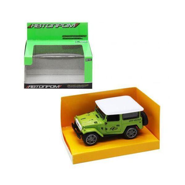 

Машинка "Jeep Wrangler old" из серии "Автопром" (зеленая) 7835