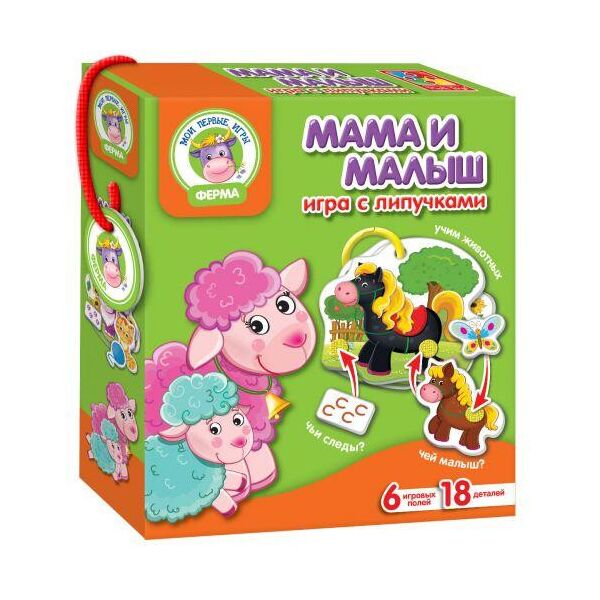 

Игра с липучками "Мама и малыш: Ферма" (рус) VT1310-02