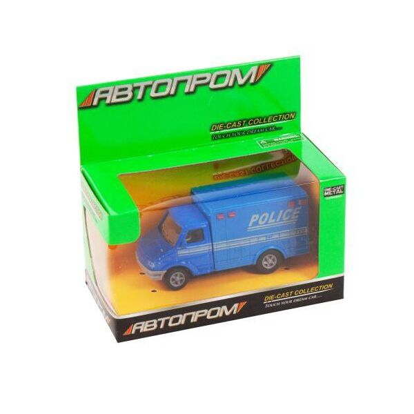 

Машинка инерционная "Полиция" из серии "Автопром" (синяя) 7839