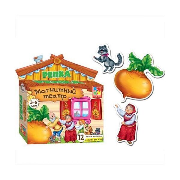 

Игра настольная "Магнитный театр. Репка" VT3206-07