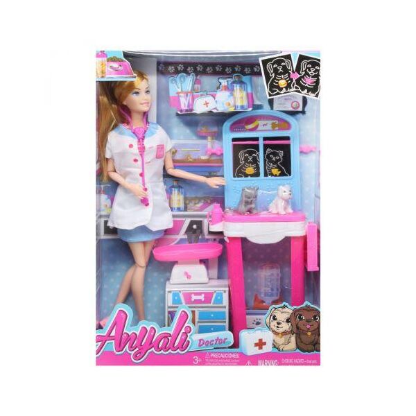 

Игровой набор с куклой "Ветеринар", в белом 311-3/4