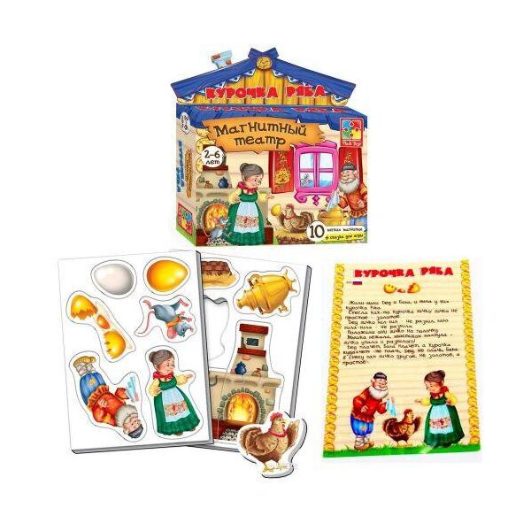 

Игра настольная "Магнитный театр. Курочка ряба" VT3206-12