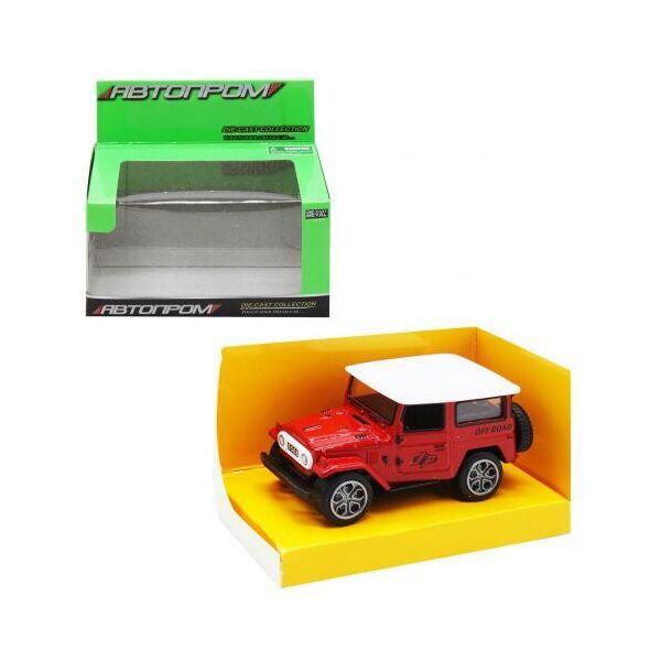 

Машинка "Jeep Wrangler old" из серии "Автопром" (красная) 7835