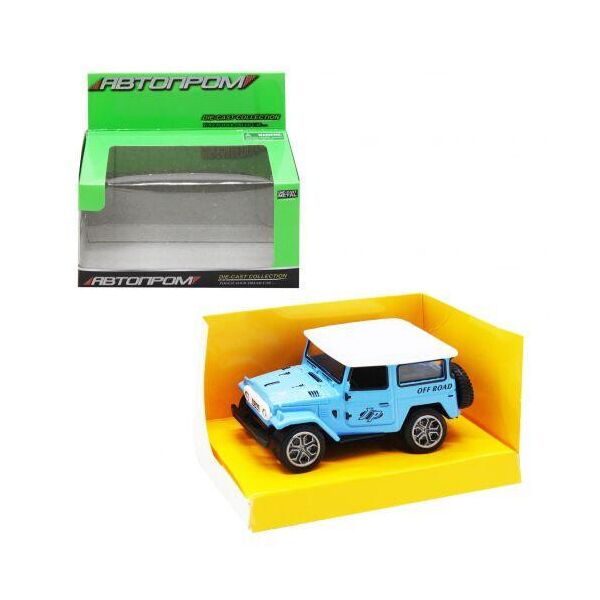 

Машинка "Jeep Wrangler old" из серии "Автопром" (голубой) 7835