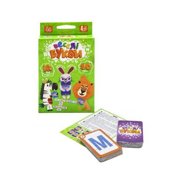 

Карточная игра "Весёлые буквы", укр G-VB-01U