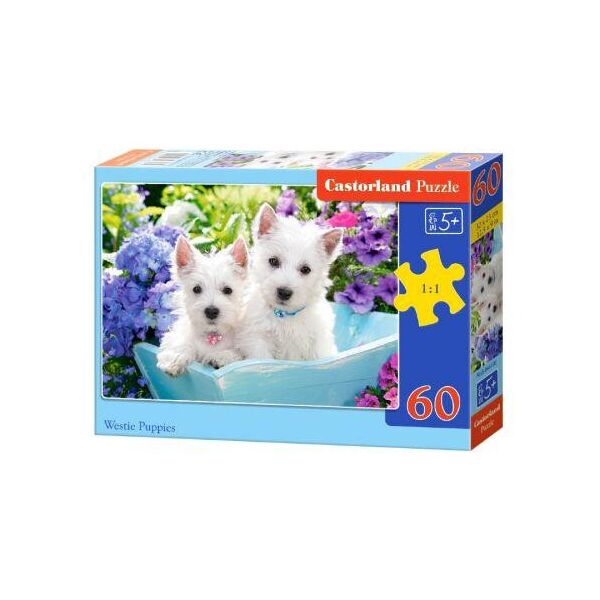 

Пазлы "Щенки Вест-хайленд-уайт-терьер", 60 элементов В-066100