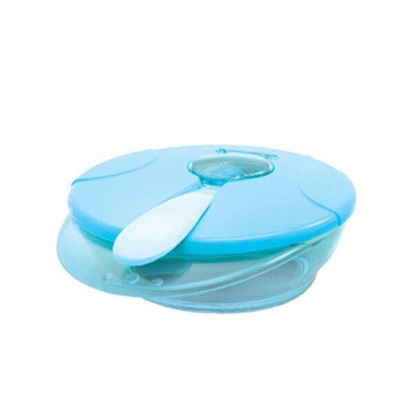 

Детская тарелочка с ложкой (синяя) LI 836