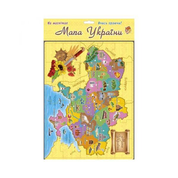 

Магнитные пазлы "Карта Украины", 30 эл 21175