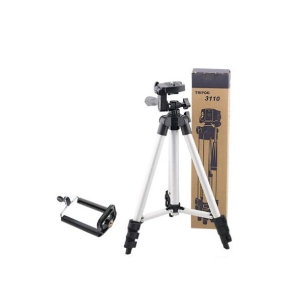 

Штатив Boya 3110 с зажимом для телефона / Тринога для камеры, фотоаппарата, Go Pro