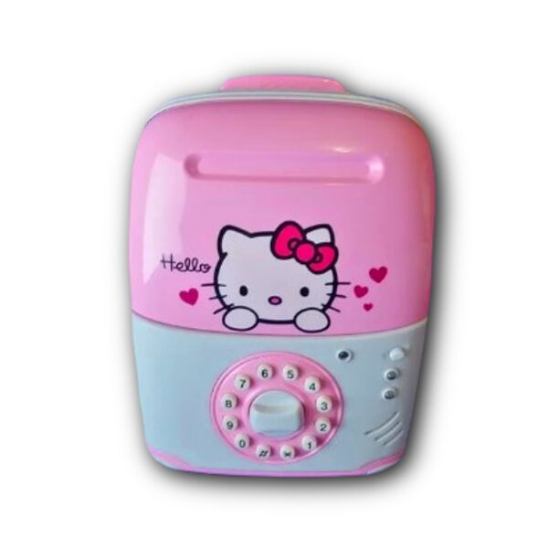 

Электронная копилка сейф Hello Kitty с кодовым замком / детская копилка на батарейках Хелло Китти