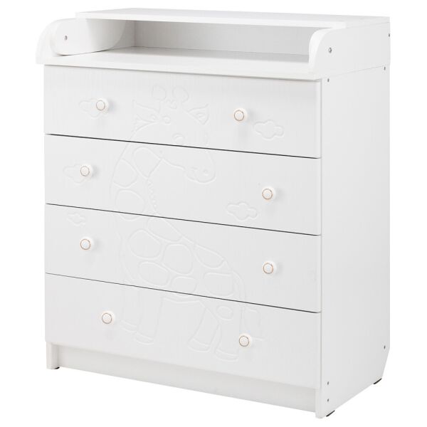 

Пеленальный комод столик Комод Жирафик 102x80x50 белый