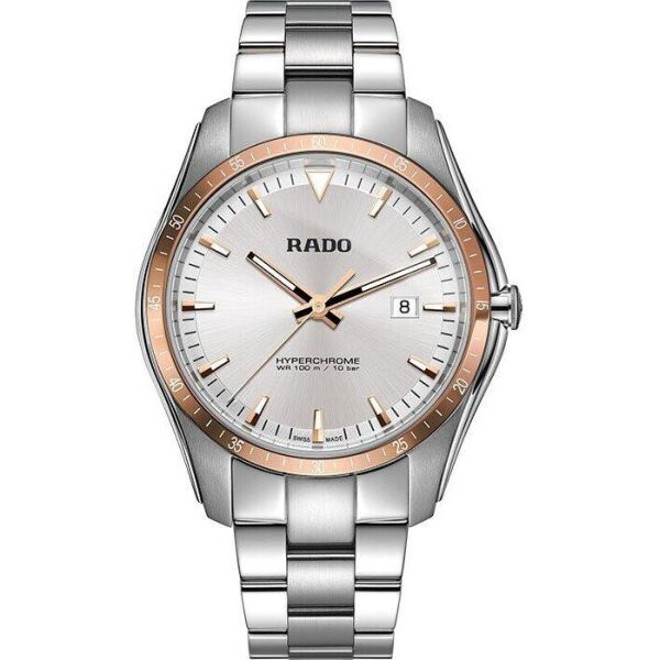 

Часы наручные мужские RADO HYPERCHROME 01.073.0502.3.010/R32502103, кварц, сталь - керамика, водозащита 100WR