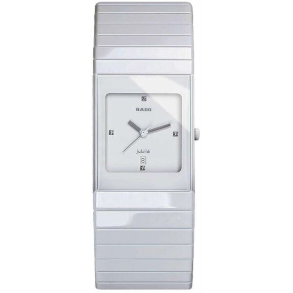 

Часы наручные женские RADO CERAMICA 152.0711.3.070/R21711702 кварцевые, квадратный корпус, керамика
