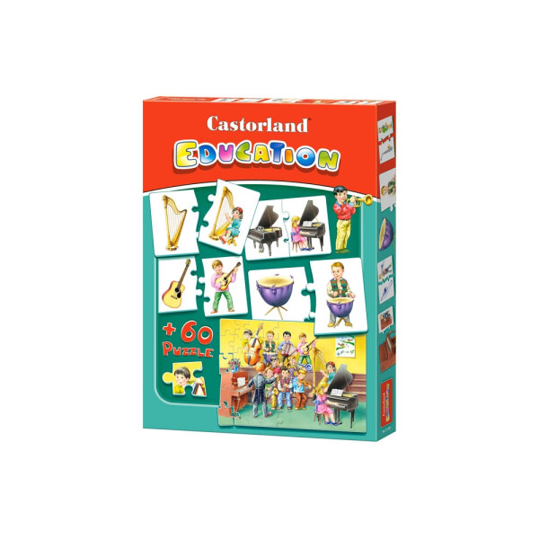 

Пазлы Castorland Education. Музыкальные инструменты E-081 60 элементов (53052)