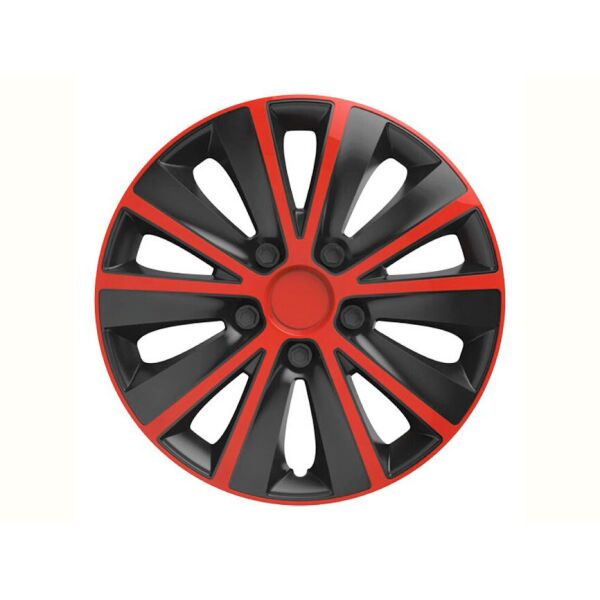 

Авто колпаки для дисков на колеса R15 красные с черным Rapide