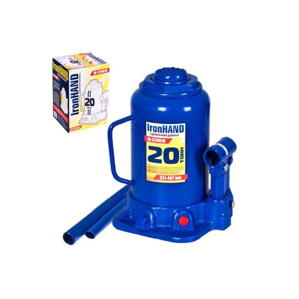 

Домкрат гидравлический Vitol IH-317407D 20 тонн 407мм Iron Hand