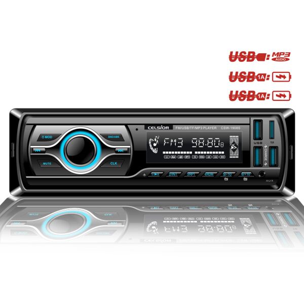 

Бездисковый MP3/SD/USB/FM проигрователь Celsior CSW-1908S