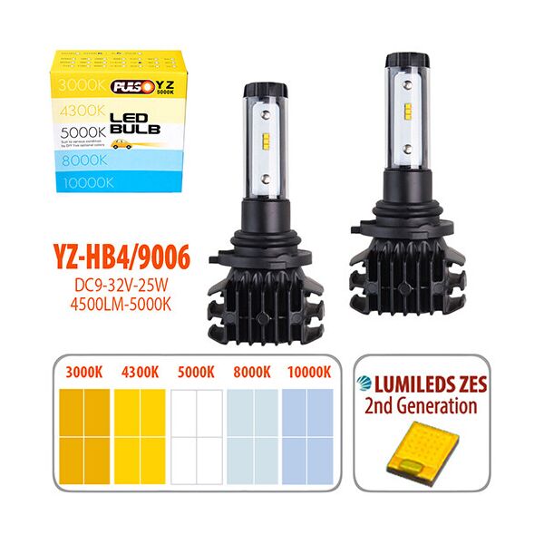 

Автомобильные светодиодные LED лампы Vitol Pulso YZ HB4 9006 4500Lm 3000-10000K