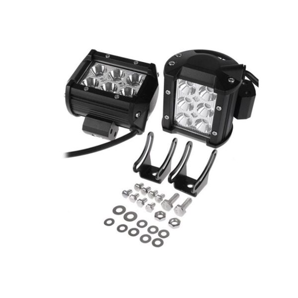 

Дополнительные светодиодные фары LED Лидер D18W 18W Cree-имитация квадратные дальний