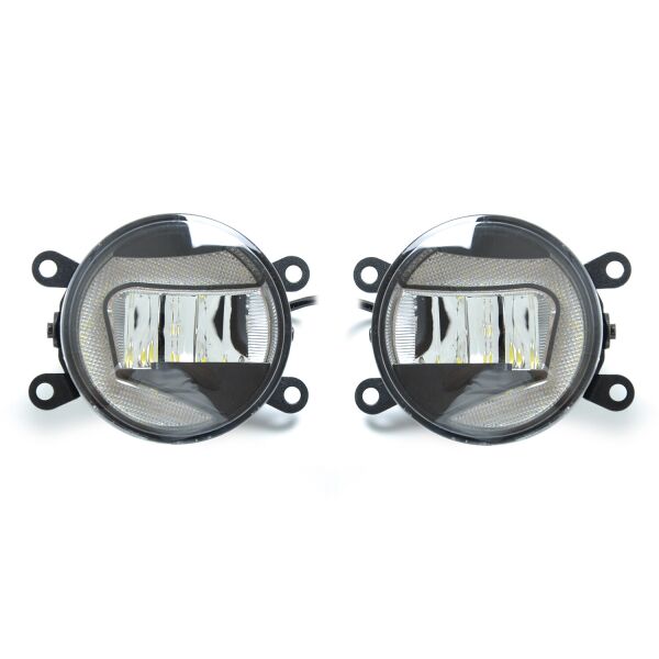 

Светодиодные противотуманные Led фары 22W с ДХО M-701 D=90мм круглые