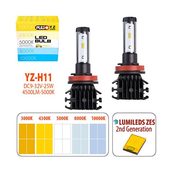 

Автомобильные светодиодные LED лампы Vitol Pulso YZ H11 4500Lm-10000K