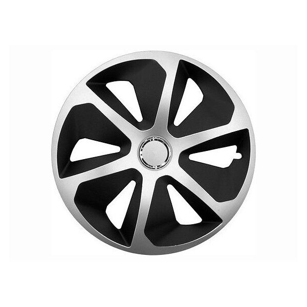 

Авто колпаки для дисков на колеса R15 серые с черным Roco mix