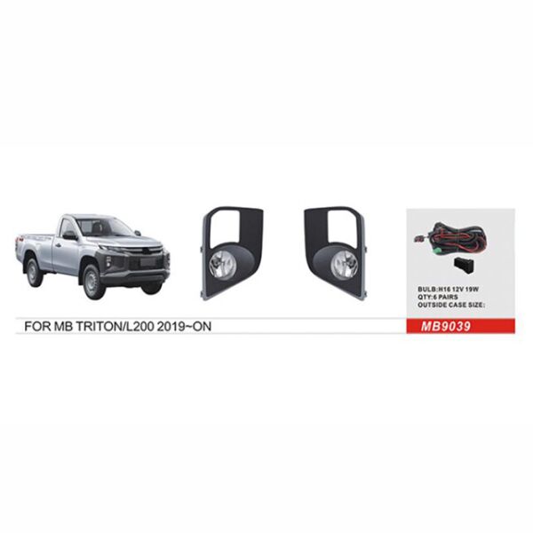 

Противотуманные фары Mitsubishi Triton /L200/Pajero Sport 2018 MB-9039 с электропроводкой
