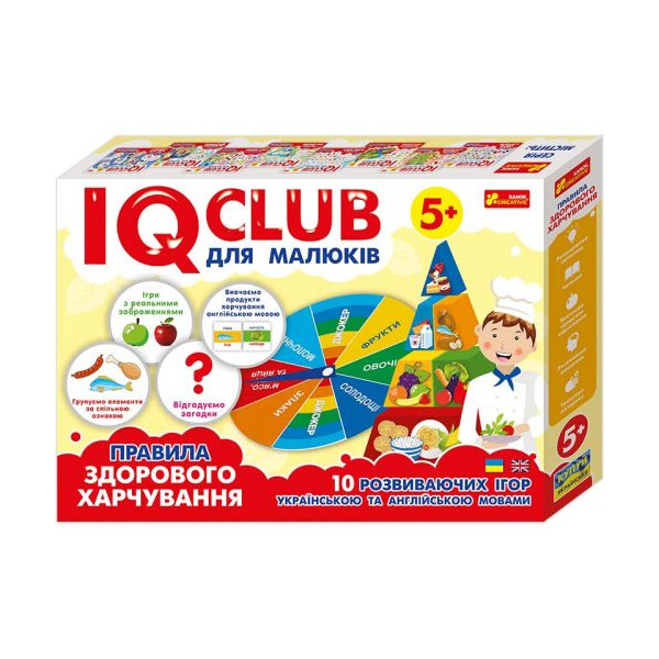 

Обучающие пазлы IQ-club для малышей Здорове харчування укр (TOY-49533)
