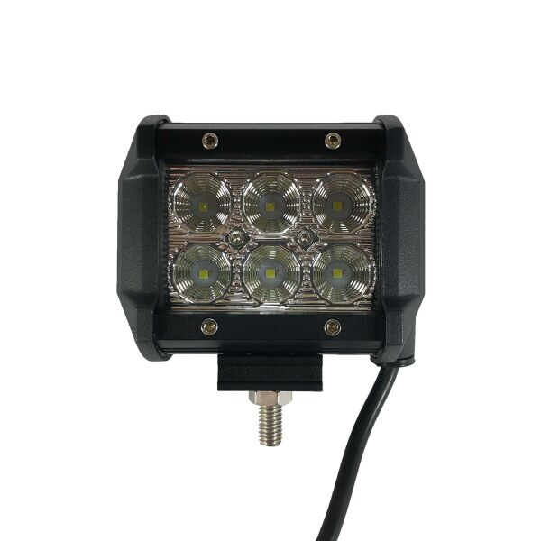

Дополнительные светодиодные фары LED Лидер 18W черный отражатель квадратные ближний