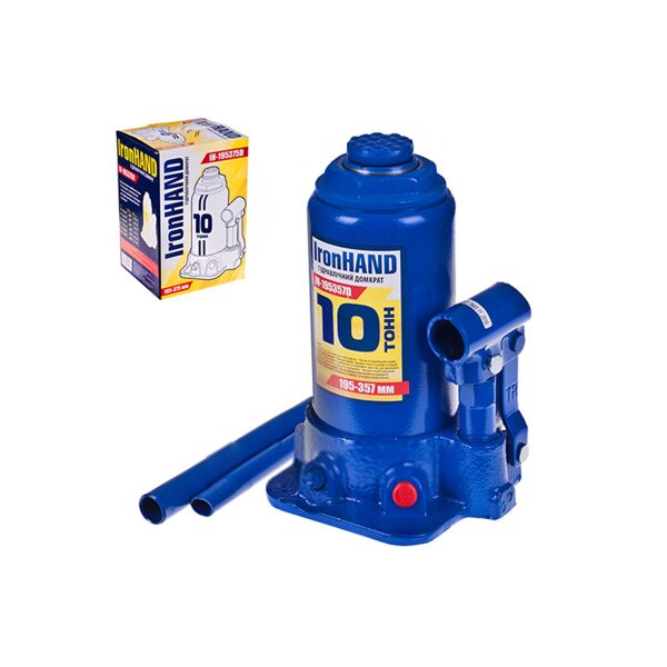 

Домкрат гидравлический Vitol IH-195375D 10 тонн 357мм Iron Hand