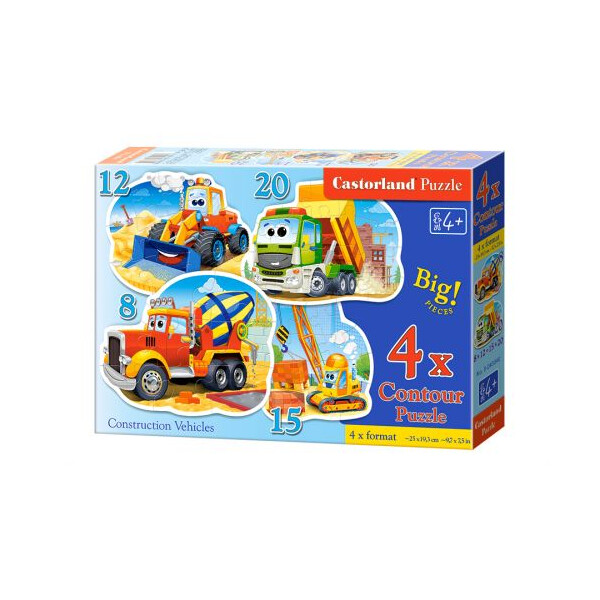 

Пазлы Castorland Стройтехника 4 в 1 55 элементов (TOY-38213)