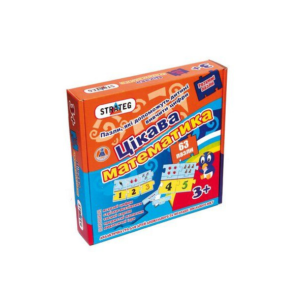 

Развивающая игра-пазлы Strateg Интересная математика 63 элементов (TOY-18391)