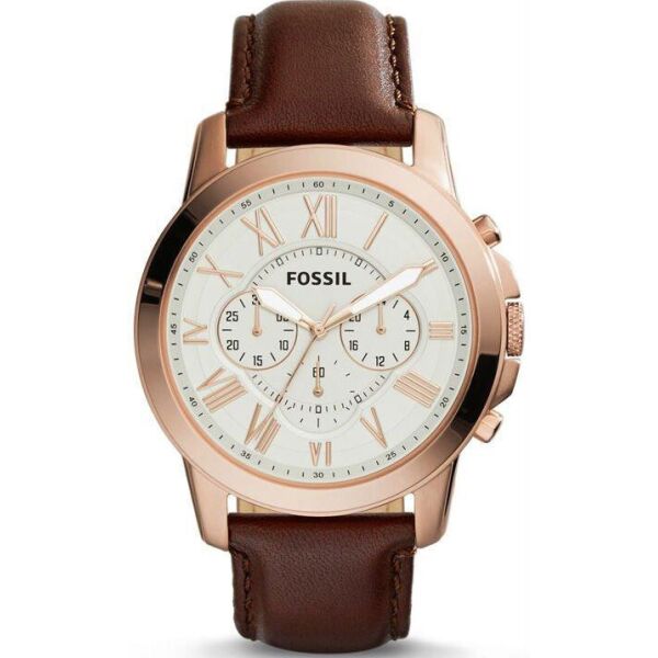 

Часы наручные мужские FOSSIL FS4991 кварцевые, кожаный ремешок, США, УЦЕНКА