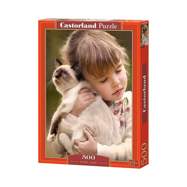 

Пазл Девочка с котенком 500 элементов (TOY-44639)